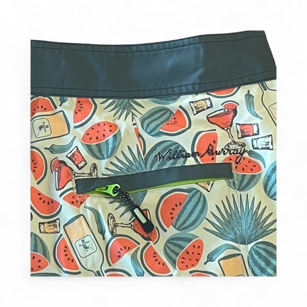 William Murray Boardshorts Mens‎ 34 Watermelon Margarita Cocktail AOP